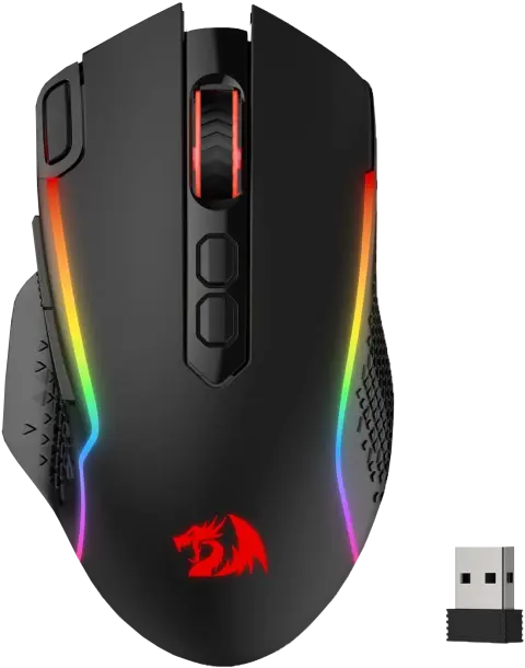 RD10 Wireless Gaming Mouse RGB Backlit Black